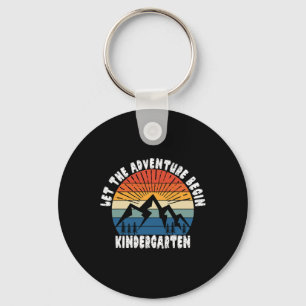 Kindergarten Grade 1st Day of School Let The Adven Key Ring
