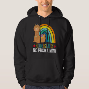 Kindergarten Grade No Prob Llama  Team Teacher Rai Hoodie