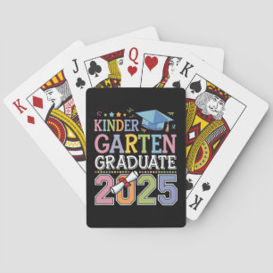 Kindergarten Graduate 2025 Graduation School Playing Cards