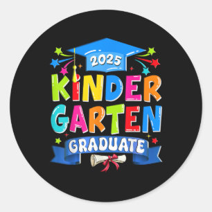 Kindergarten Graduate 2025 Kinder Graduation Kids  Classic Round Sticker