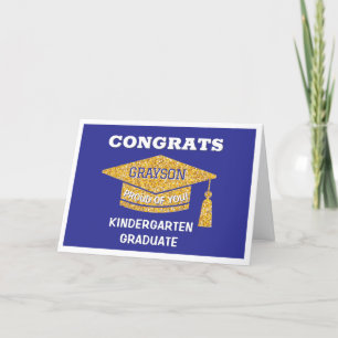 Kindergarten graduate Congrats Card