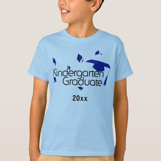 Kindergarten Graduate Shirt (Blue) (Front)