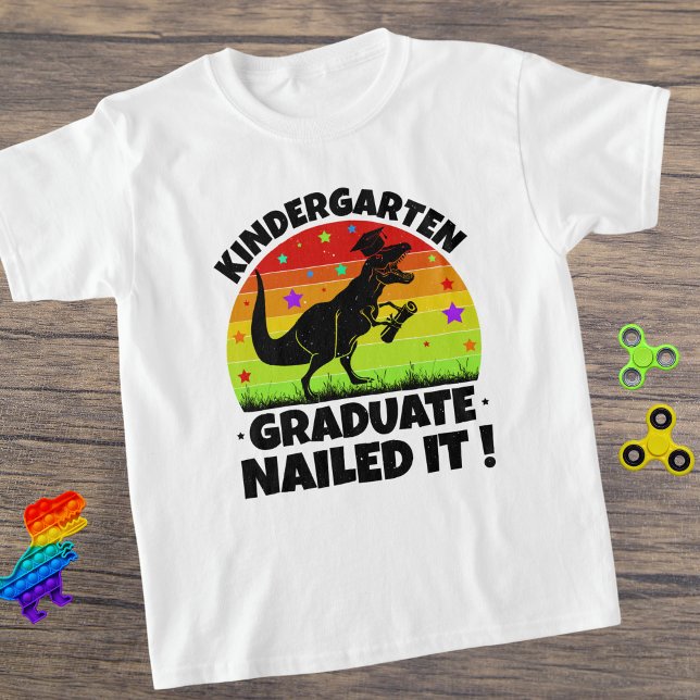Kindergarten Graduate T-Rex Dino Child's T-Shirt (Creator Uploaded)