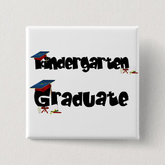 Kindergarten Graduate Tshirts and Gifts 15 Cm Square Badge