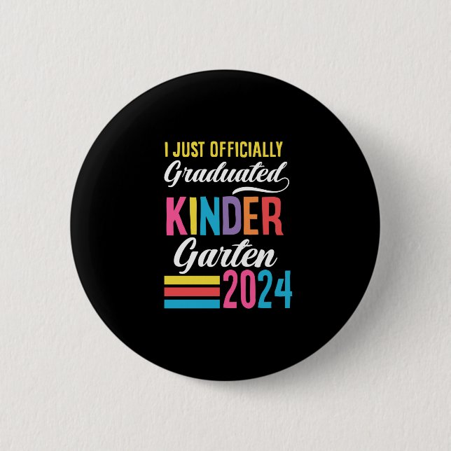Kindergarten Graduation 1st Grade 2024 6 Cm Round Badge (Front)