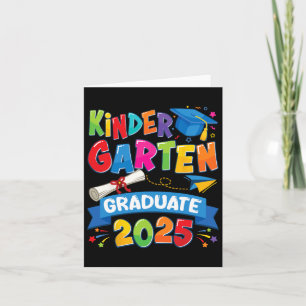 Kindergarten Graduation 2025 Pre-k Graduate Kids B Card
