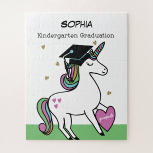 Kindergarten Graduation Congratulations Unicorn Jigsaw Puzzle