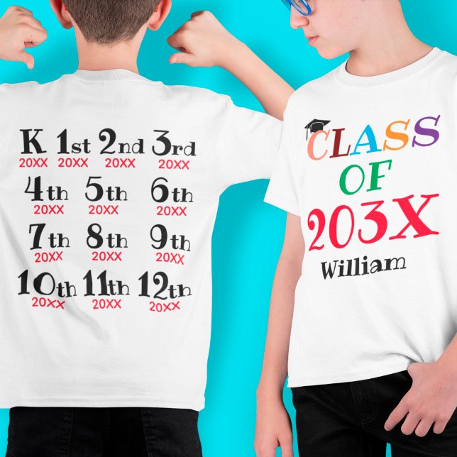Kindergarten Graduation Custom Years T-Shirt (Creator Uploaded)