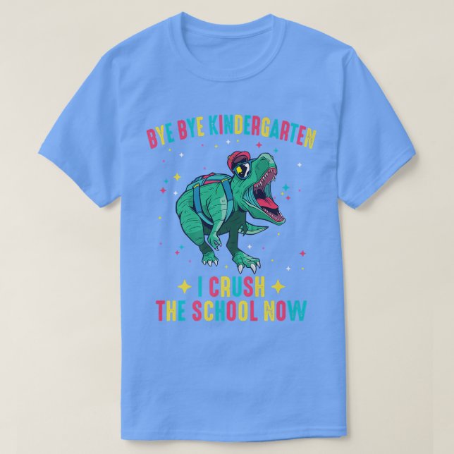 Kindergarten Graduation Elementary School dinosaur T-Shirt (Design Front)