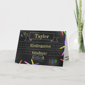 Kindergarten Graduation Folded Greeting Card