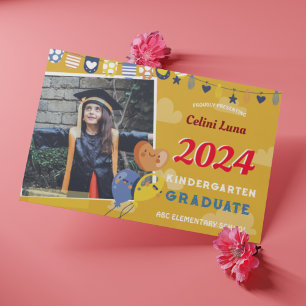 Kindergarten Graduation Invitation with Photo