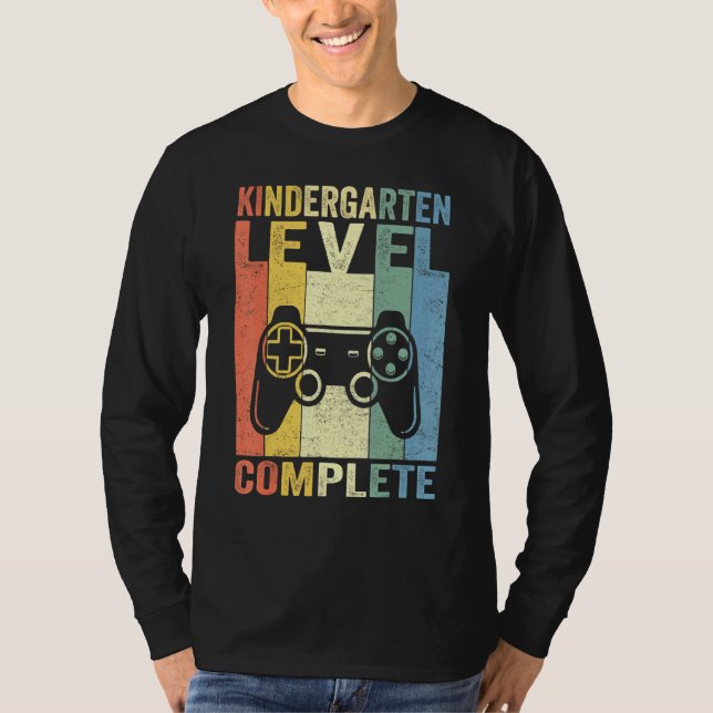 Kindergarten Graduation Level Complete Video Game  T-Shirt (Front)