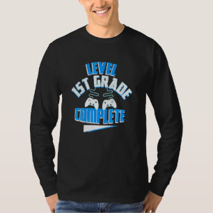 Kindergarten-Graduation Level-Complete Video-Gamer T-Shirt