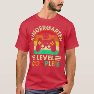Kindergarten Graduation Level Complete Video Games T-Shirt