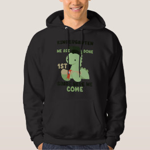 Kindergarten Graduation Magical Dinosaur For Girls Hoodie