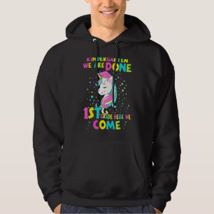 Kindergarten Graduation Magical Unicorn For Girls  Hoodie