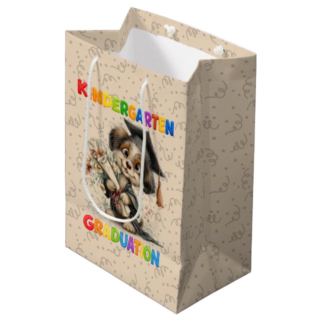 Kindergarten Graduation  Medium Gift Bag (Front Angled)