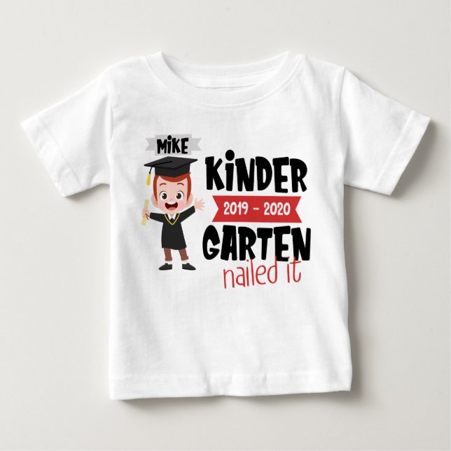 Kindergarten graduation shirt - funny kindergarten (Front)
