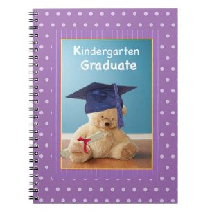 Kindergarten Graduation Teddy Bear Spiral Notebook