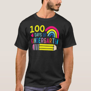 Kindergarten Happy 100 Days Of School Back To Scho T-Shirt