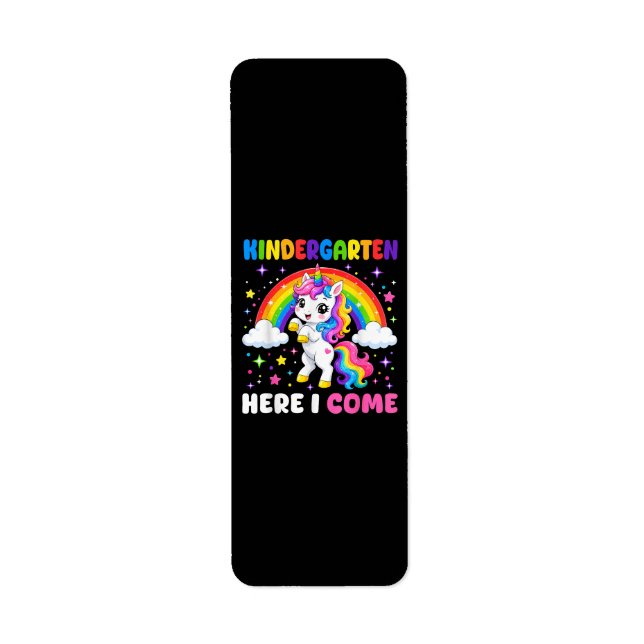  Kindergarten Here I Come Unicorn Back to School (Front)