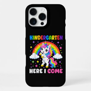  Kindergarten Here I Come Unicorn Back to School iPhone 16 Pro Max Case