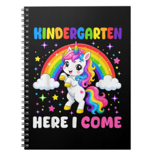  Kindergarten Here I Come Unicorn Back to School Notebook