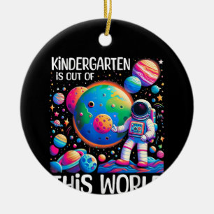 Kindergarten Is Out Of This World Back To School Ceramic Tree Decoration
