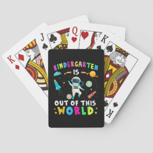 Kindergarten Is Out Of This World Back to School Playing Cards