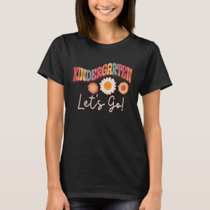 Kindergarten Let Go 1st Day Of Kindergarten Retro T-Shirt