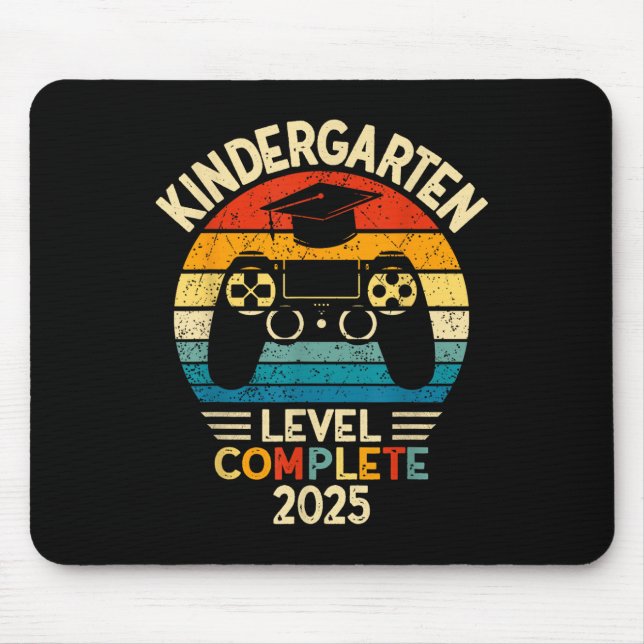 Kindergarten Level Complete 2025 Kindergarten Grad Mouse Pad (Front)