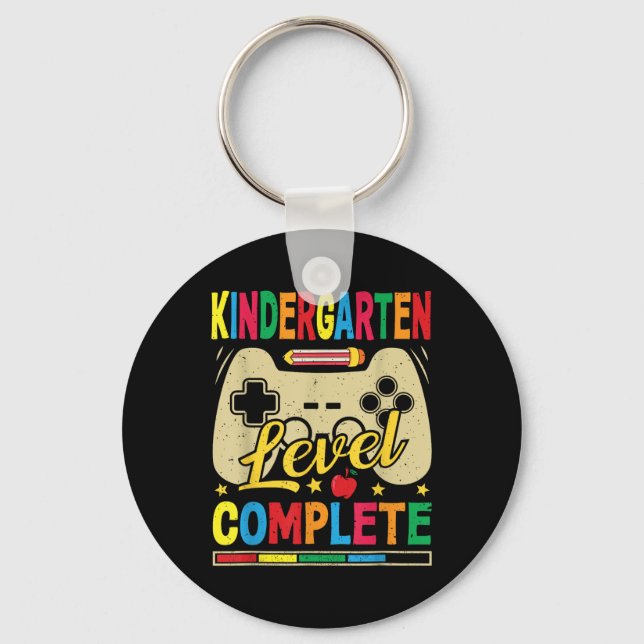 Kindergarten Level Complete Gamer Cl Of 2025 Gradu Key Ring (Front)