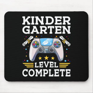 Kindergarten Level Complete Gamer Kids Cl Of 2025 Mouse Pad