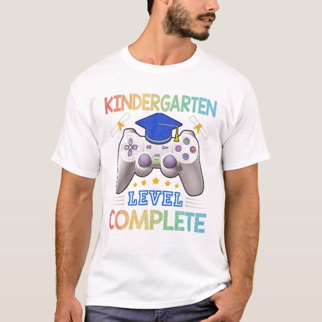 Kindergarten Level Complete Gamer T-Shirt (Front)