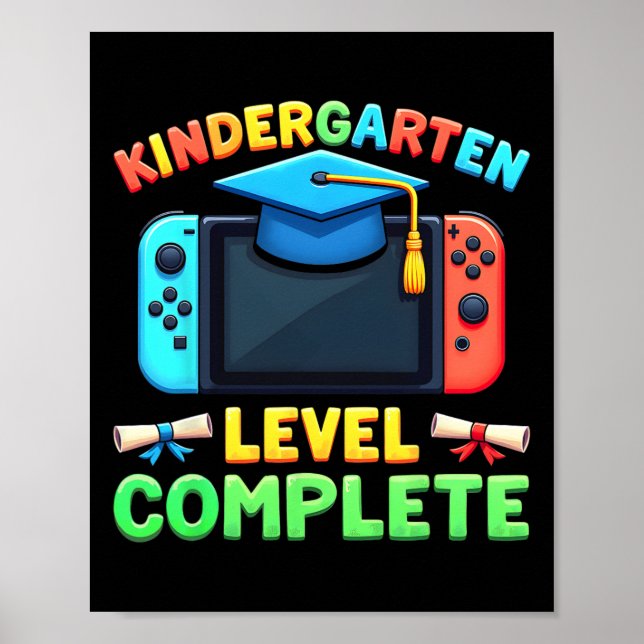 Kindergarten Level Complete Graduation Cl 2025 Boy Poster (Front)