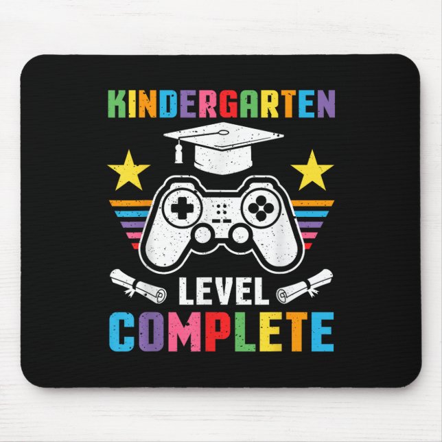 Kindergarten Level Complete Graduation Cl 2025 Gam Mouse Pad (Front)