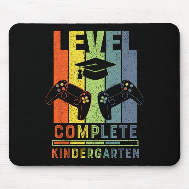 Kindergarten Level Complete Graduation Cl 2025 Gam Mouse Pad (Front)