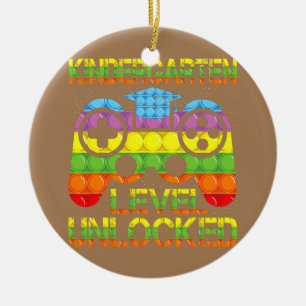 Kindergarten Level Unlocked Back To School Pop It Ceramic Tree Decoration