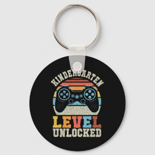 Kindergarten Level Unlocked Gamer 1st Day Of Schoo Key Ring