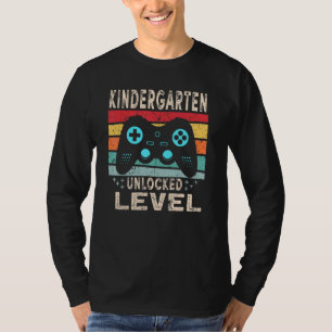 Kindergarten Level Unlocked Video Game Back To Sch T-Shirt