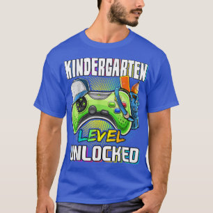 Kindergarten Level Unlocked Video Game Back To Sch T-Shirt
