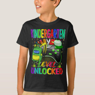 Kindergarten Level Unlocked Video Game T-Shirt