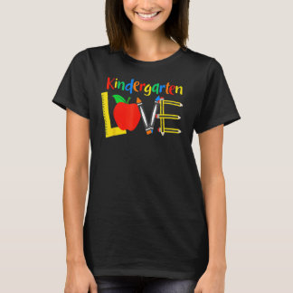 Kindergarten Love Teacher Student Classroom Tools T-Shirt