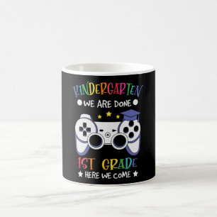 Kindergarten Moving Up To 1st Grade Gamer Gift Coffee Mug