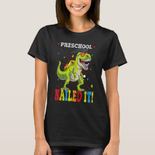Kindergarten Nailed It Cute Unicorn Face Graduatio T-Shirt