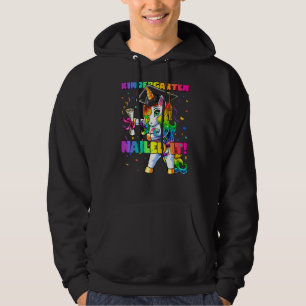 Kindergarten Nailed It Dabbing Unicorn Last Day Of Hoodie