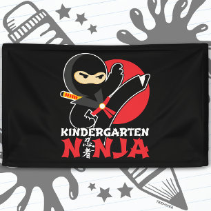 Kindergarten Ninja Kick First Day Back To School Banner