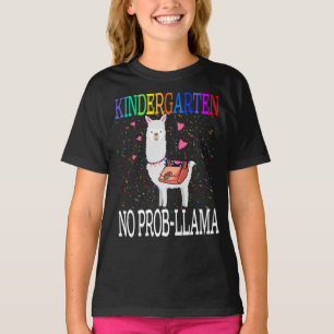 Kindergarten No Prob-Llama First Day Of School T-Shirt