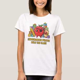 Kindergarten Pirates Funny Teacher School Back to  T-Shirt