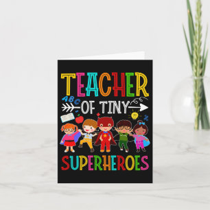 Kindergarten Prek Teacher Of Tiny Superheroes Ck T Card